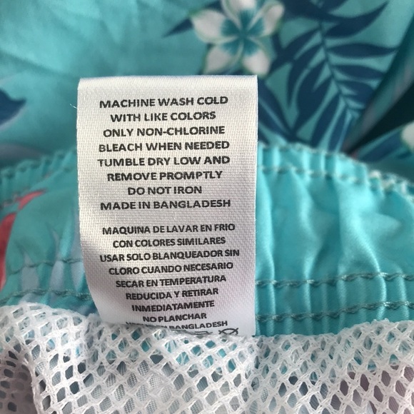 NWT US Apparel turquoise flamingo mens swimming shorts/trunks size XL - Picture 7 of 9